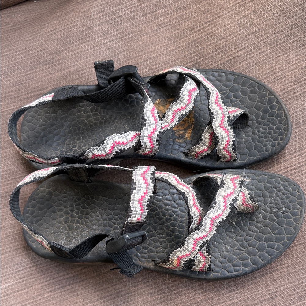 Chaco Black and Pink Women's Sandals